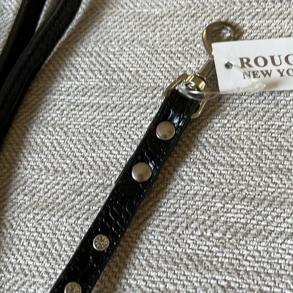 Black Leather Dog Leash and collar by Rouge New York - Picture 3 of 5